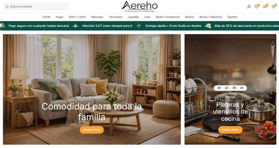 Vista previa de tienda ecommerce